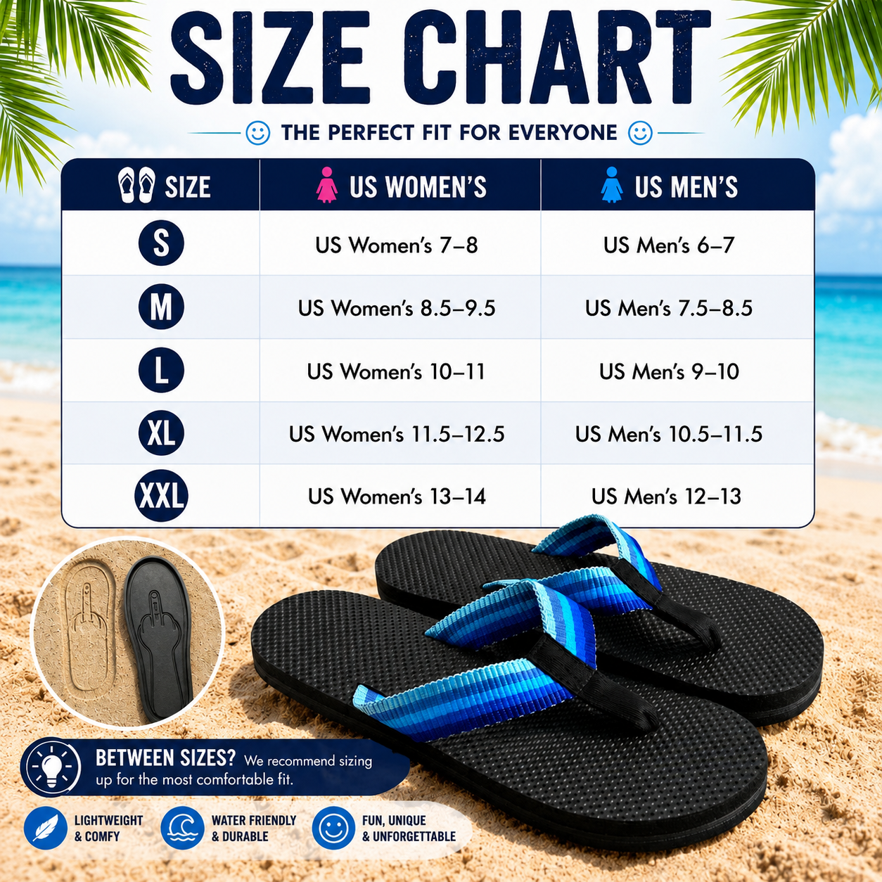 Middle Finger Ding A Ling Flip Flops